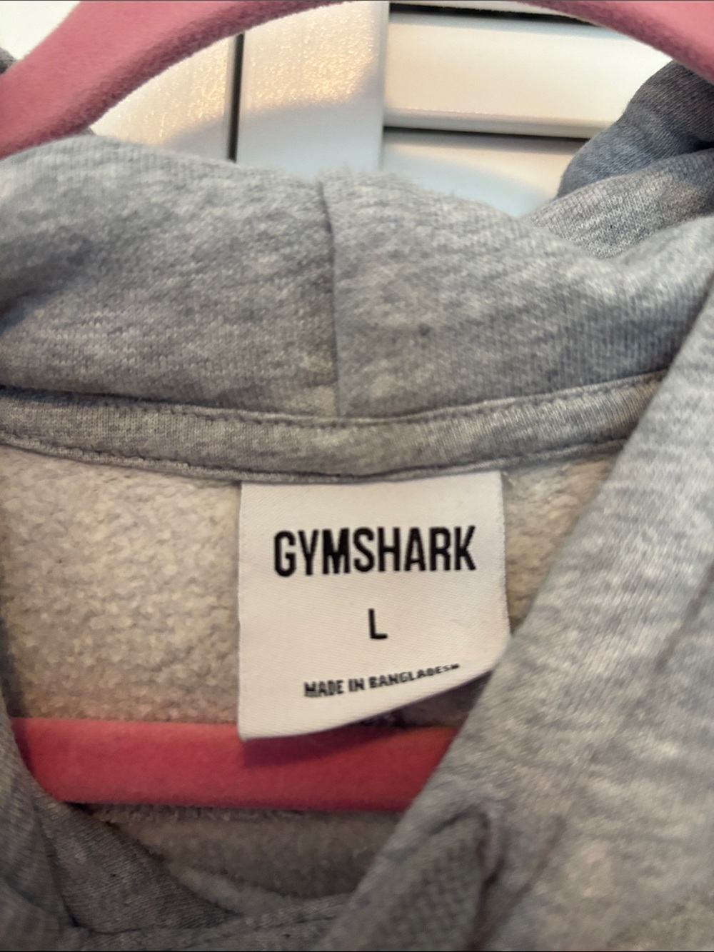 Gymshark Gray Hoodie with Logo - Picture 2 of 3